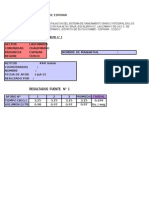 Memoria de Calculo Hidraulico Sector Laucamayo Con Cotas