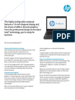 HP ProBook 6470b Datasheet