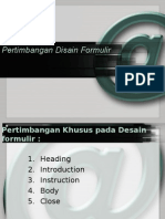 13 - Pertimbangan Desain Formulir