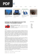 Mudança No Tratamento de Água para Caldeira