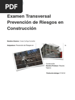 Exámen Transversal Construcción Duoc Uc