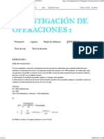 Investigación de Operaciones 1 - Ejercicios 1