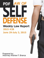 2015 #28 Self Defense Weekly Law Report