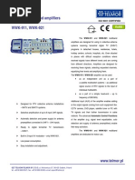 Universal Multiband Amplifiers WWK-911, WWK-921: Iso 9001 Certified