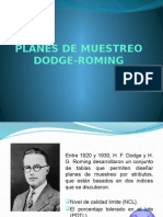 Planes de Muestreo Dodge-Roming