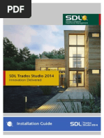 Installation Guide: SDL Trados Studio 2014