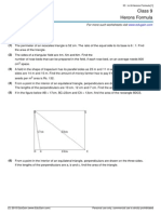 Grade 9: Herons Formula Worksheet