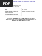 General Motors Ignition Switch Litigation Crime Fraud Memorandum July 9 2015