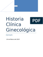 Historia Clínica Gineco-Obstetrica