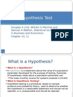 Hypothesis Test