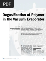 Degasification of Polymer in The Vacuum Evaporator