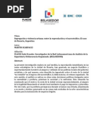 Segregación y Violencia Urbana: Entre La Especulación y El Narcotráfico. El Caso de Rosario, Argentina