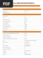 CMP - Jumbo Perforador Boomer 282 (Esp) - Datos Técnicos