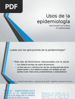 Usos de La Epidemiologia