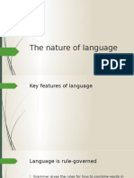 The Nature of Language