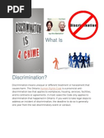 What Is Discrimination