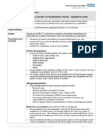 Appendix 14 Clinical Pharmacy Screen of Medication Charts Inpatient Units 1