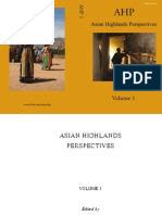 Asian Highlands Perspectives. 2009. Volume 1 