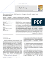 Direct Dimethyl Ether (DME) Synthesis Through A Thermally Coupled Heat Exchanger Reactor