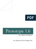 Javascript Prototype 1.6.0.2 API