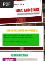 Ijma' and Qias