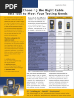 Guide To Choosing The Right Cable Test Tool To Meet Your Testing Needs