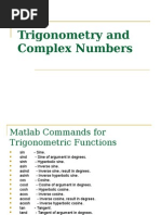 Trigonometry and Complex Numbers