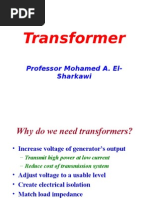 Transformer: Professor Mohamed A. El-Sharkawi