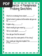 Probing Questions