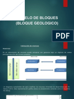 Modelo de Bloques Bloque Geologico