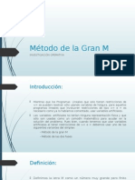 Método de La Gran M - Investigación de Operaciones