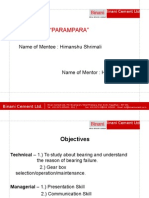 "Parampara": Name of Mentee: Himanshu Shrimali