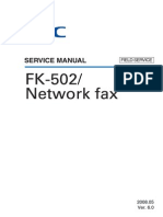 NEC FK-502 Field Service Manual