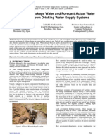 Calculation of Leakage Water and Forecast Actual Water Delivery in Town Drinking Water Supply Systems