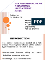 Strength and Behaviour of Carbon Nanotube Reinforced Cement