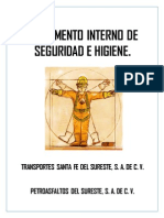 Reglamento Interno de Seguridad e Higiene 