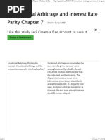 International Arbitrage and Interest Rate Parity Chapter 7 Flashcards - Quizlet