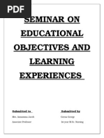 Educational Objectives