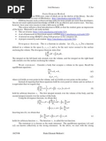 Finite Element Method: X X X F N Da FN DV X F