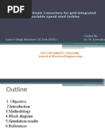 Power Electronic Converters For Grid Integrated Variable Speed Wind Turbine