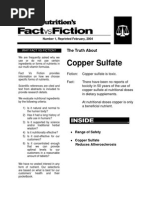 Copper Sulfate: The Truth About