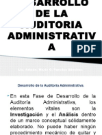 Fase de Desarrollo de La Auditoria Administrativa