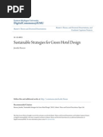 Sustainable Strategies For Green Hotel Design