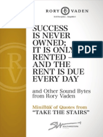 Rory Vaden TAKE The STAIRS Minibuk Quotes