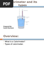 Calorimeter and Its Types