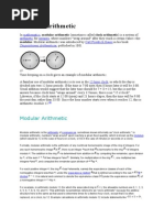 Modular Arithmetic