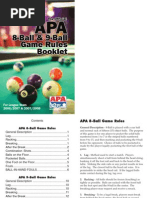 APA 8-9 Ball Game Rules