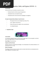 Principles of Sanitation, Safety, and Hygiene (GENSS - 4) : Unit Outcomes