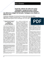 Composição Nutricional Do Colostro de Mães de Recém - Nascidos de Termo Adequados e Pequenos para A Idade Gestacional.