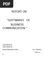 Report On "Softwares of Business Communication "